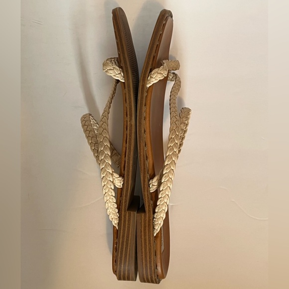 STEVE MADDEN Women's Starie Square Toe Stud Trim Braided Strappy Sandals - Picture 12 of 13